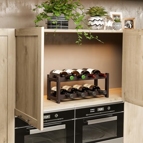 Bamboo Wine Rack (2-tier-Espresso)