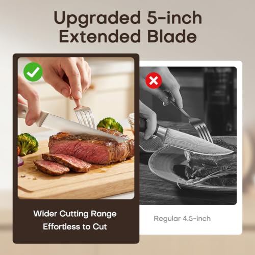 Premium Chef Knife Set (Pro Acacia Horizontal Slot / 15 pieces)