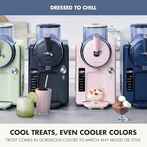 Frost Ice Cream Maker & Slushie Machine (4 Pint Ice Cream & Frozen Drink Maker / Berry Blue)