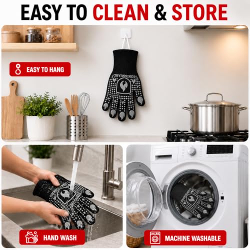 BBQ & Grill Gloves (Gray / Large)