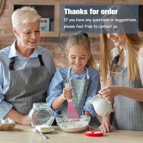 Pink Silicone Whisk Set of 3