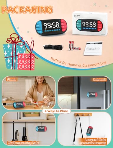 Magnetic Digital Kitchen Timer for Classroom Countdown