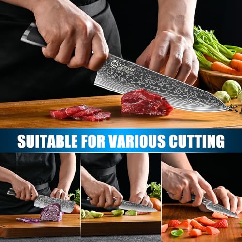 Damascus Kitchen Knife Set 4 Piece (Set of 4)