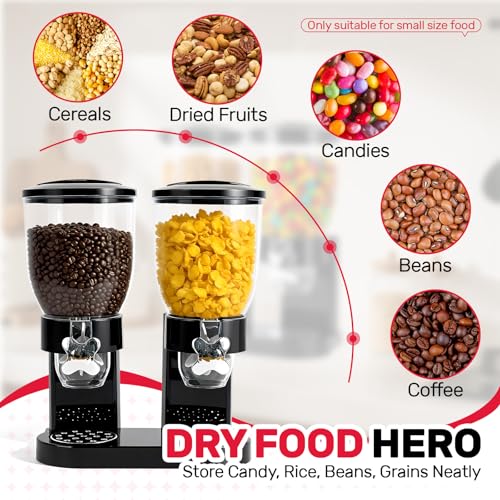 Dual Control Cereal Dispenser Countertop (Double 4L)