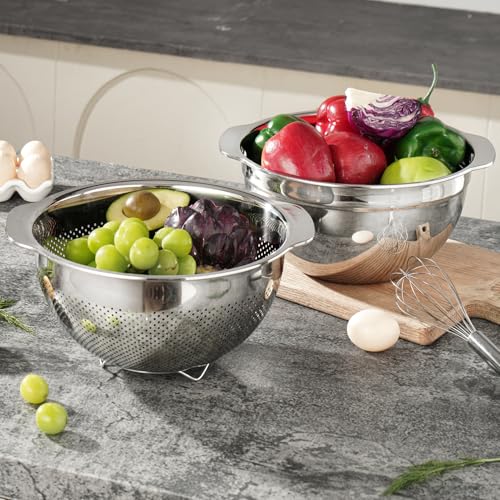 18 8 Stainless Steel Microwell Colander