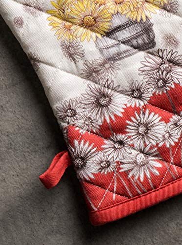 Maison d'Hermine Oven Gloves 100% Cotton Oven Mitt (109 - Bagatelle / 7.5" x 13" (Oven Mitt))