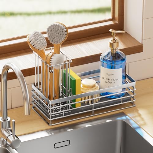 Sink Caddy With Stone Drying Tray (Silver-1 / Medium)