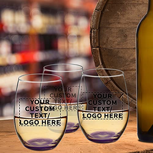 50 ARC Stemless Wine Glasses Set (50 Count)