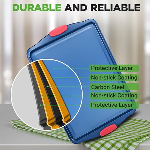 Nonstick 3 Piece Baking Pans Set (3-Piece Set)