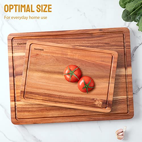 16.5" x 13" Acacia Wood Cutting Board (16.5"L x 13"W)