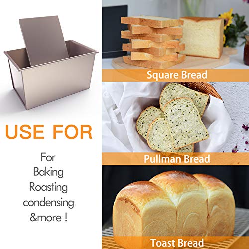 Pullman Loaf Pan with Lid (Champagne Gold 1 lb Flat)