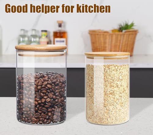 Glass Food Storage Jars with Airtight Lids