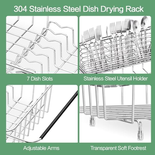 Large Sink Dish Drying Rack (Medium【14.96''*11.02''*5.35''】)