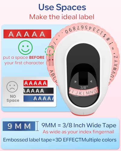 Label Maker Embossing Label Maker for Scrapbook Junk Journal Supplies