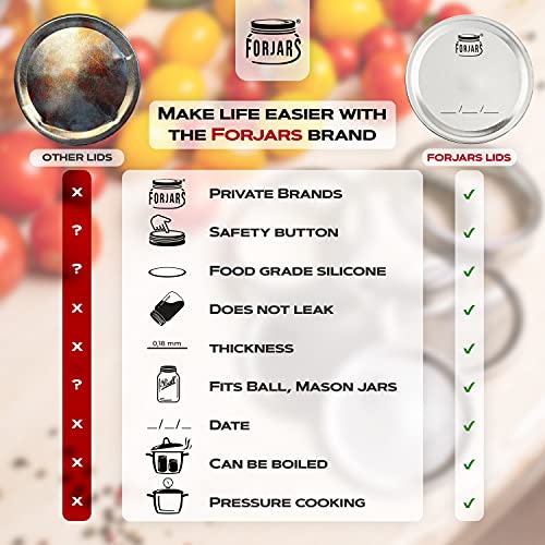 Wide Mouth Canning Lids (24-Pack)