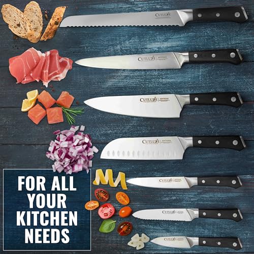 Kitchen Knife Set (8 Pcs Knife Set with Block)