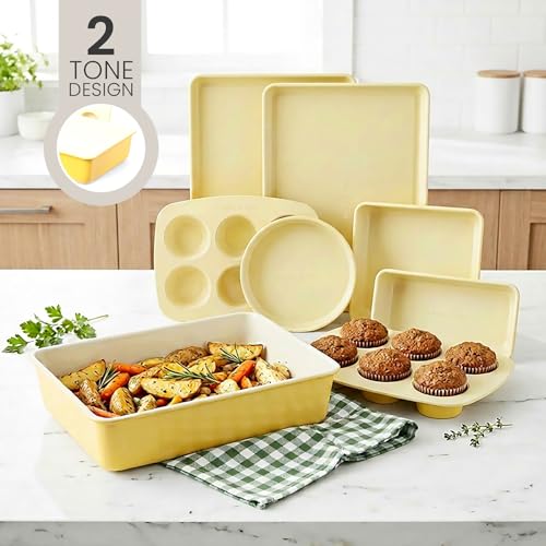8 Piece Stackable Bakeware Set (Limoncello)