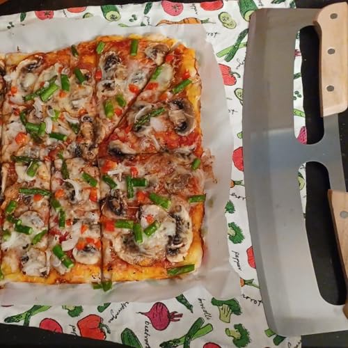 2 PCS 14 Inch Stainless Steel Pizza Cutter Rocker