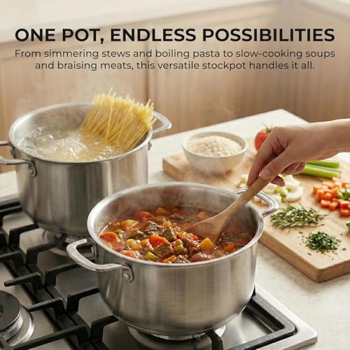 6.5 QT Stock Pot with Lid