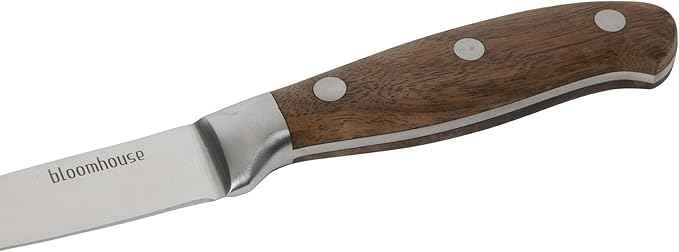 Bloomhouse 3.5 Inch German Steel Paring Knife W/Walnut Wood Forged Handle