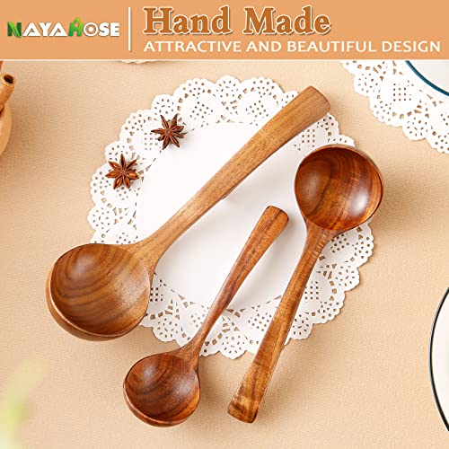 3Pcs Wooden Ladle for Soup (3 Count)