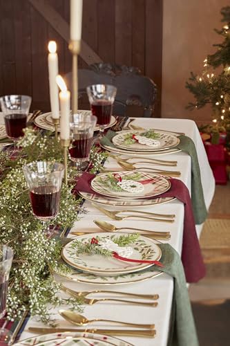 Holiday Plaid Porcelain 12 (12-Piece Dinnerware Set)