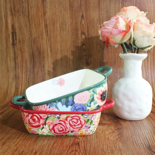 Two piece square ceramic baking pan set (Combination 2)