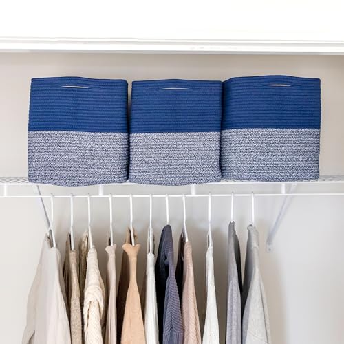 13x15x13 Kallax Storage Cubes Bins (Dark Blue & Mixed Dark Blue / 15 x 13 x 13 (Kallax))