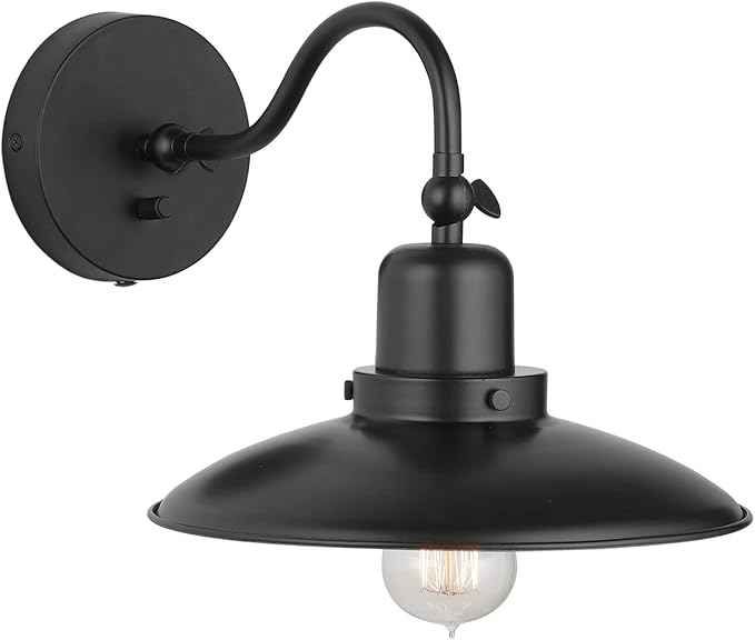 Capital Lighting 634811MB Dewitt Metal Portable Wall Sconce, 1-Light 100 Watts, 18" H x 10" W, Matte Black