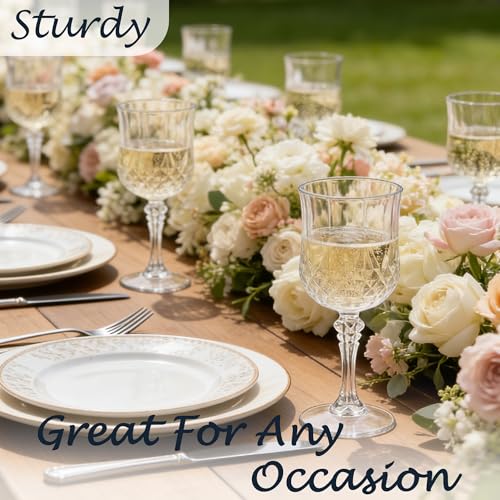 24Pack Plastic Wine Glasses (24 Count)