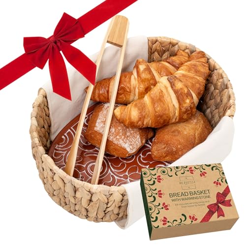 Bread Basket with Warmer & Tongs (Modern)