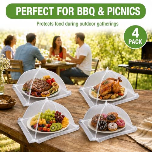 Food Cover 4 Pack Mesh Food Tent (4*14inch)