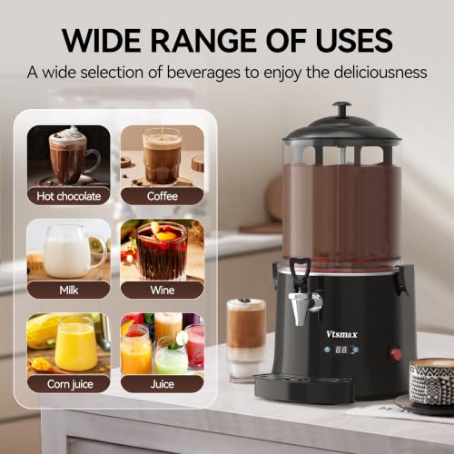 Commercial Hot Chocolate Machine (10L / Black)