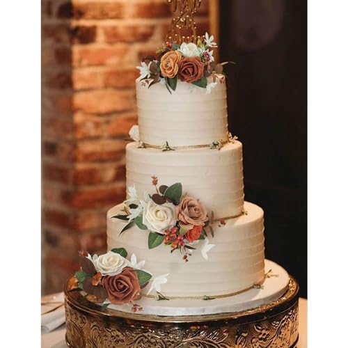 3Pcs Premade Cake Flowers (3 Count)