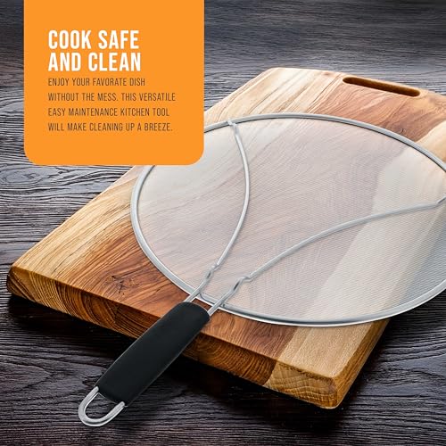 Stainless Steel Splatter Guard 13" Fine Mesh Cover