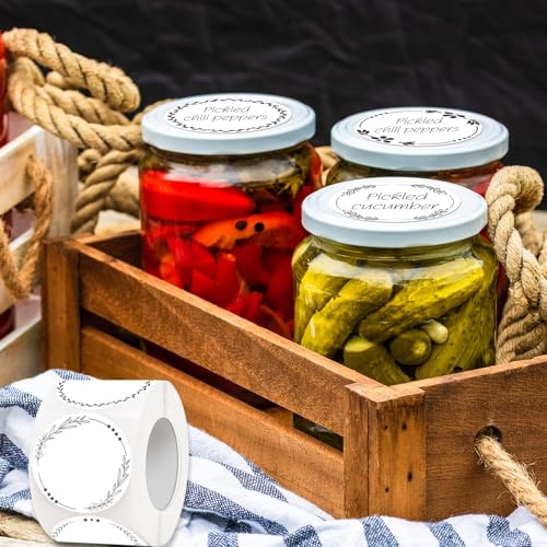 500pcs 2" Canning Labels (White / 2 inches)