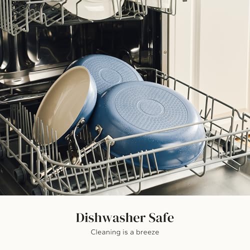 Non Stick Ceramic Frying Pan Set (Blue / 8+9.5+11 inch)