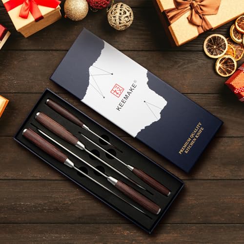 Kitchen Knife Set of 5 (Brown 5pcs)