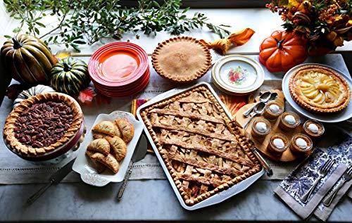 Tart Flan Pie Pan Nonstick Heavy Duty 10 Inch Quiche Cheese Molds With Removable Loose Bottom Fluted (10 Inch)