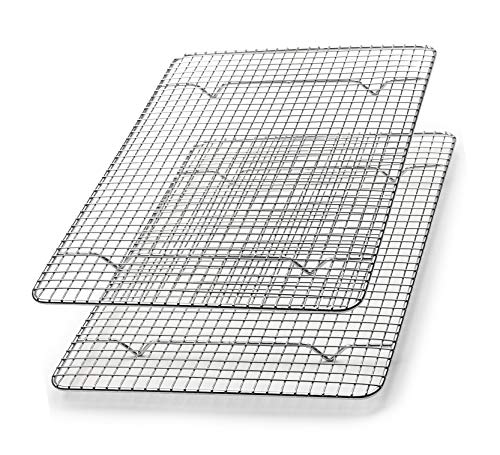8.5" x 12" Stainless Steel Cooling Rack for Baking (2 Pack / 8.5"x12")