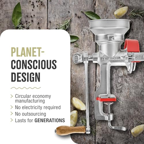 Manual Cast Iron Grain Mill 1200g with Low Hopper