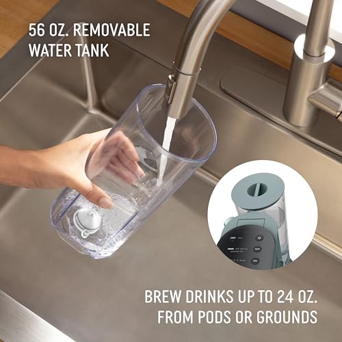 Pods & Grounds Coffee Maker (Standard-Sage Green)