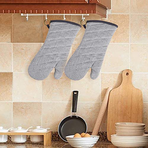 Yarn Dyed Oven Mitts 1 Pair (Gray)