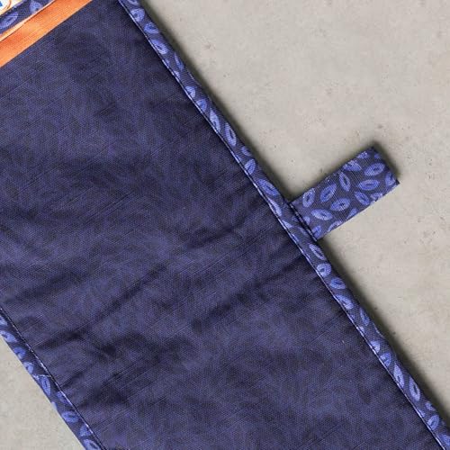 Double Oven Mitts 100% Cotton Double Oven Glove (072 - Pumpkin Blues / 7" x 35" (Double Oven Mitt))