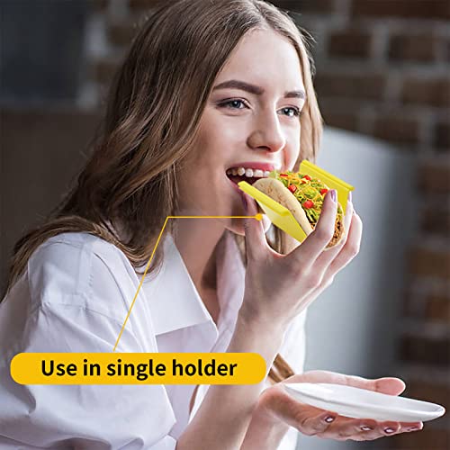 Microwave Safe Taco Holder Set of 12 (Set of 12 with 2 Sauce)
