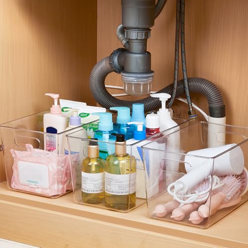 10 Pack Clear Storage Bins (XL(13"L x 7.4"W x 7"H))