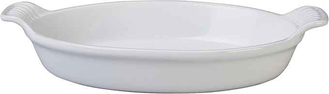 Heritage Oval Au Gratin Dish - White