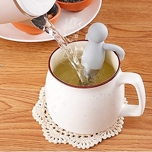 Tea Infuser for Loose Leaf Tea Extra Fine Mesh Tea Steeper Gray (A-Gray)