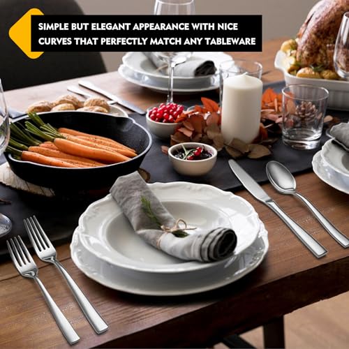 Heavy Duty Silverware Set for 8