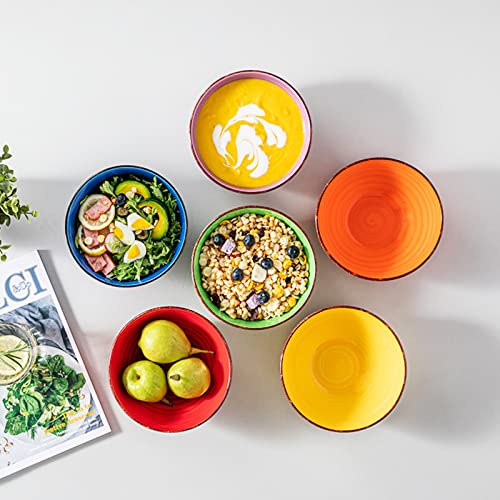 Bonita Cereal Bowls Set of 6 (Warm Color / 27 Oz)